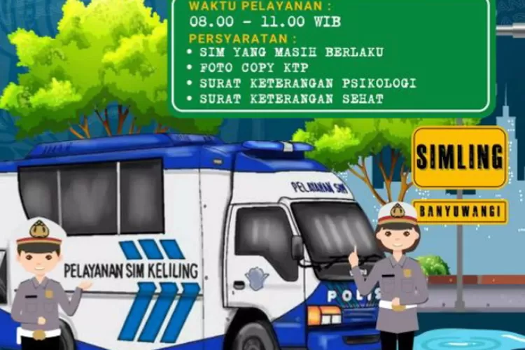 Jadwal Layanan SIM Keliling Satpas Prototype Polresta Banyuwangi: Hadir di 3 Kecamatan Mulai 12-14 Agustus&nbsp;2024